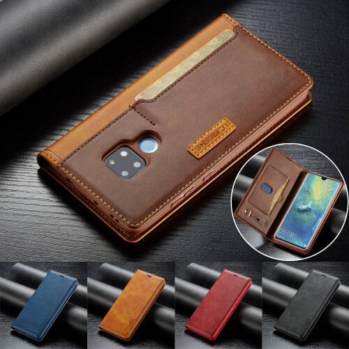 Luxury Flip Stand Leather Case for Huawei Mate 20 Coque Wallet Phone Cases for Huawei P30 Lite P20 Mate 20 Pro Shockproof Cover