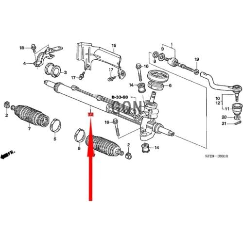 Steering gear assembly 2007-Hon daO DYS SEY steering gear steering gear power steering pump steering oil pump