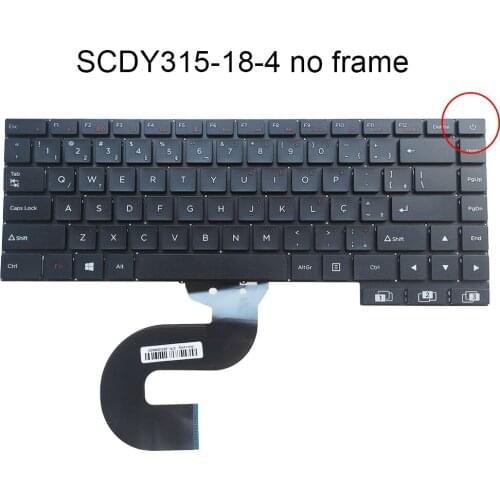 Brazilian laptop replacement Keyboards for SCDY315-18-4 computers notebook pc BR QWERTY keyboard black free shipping brazil New