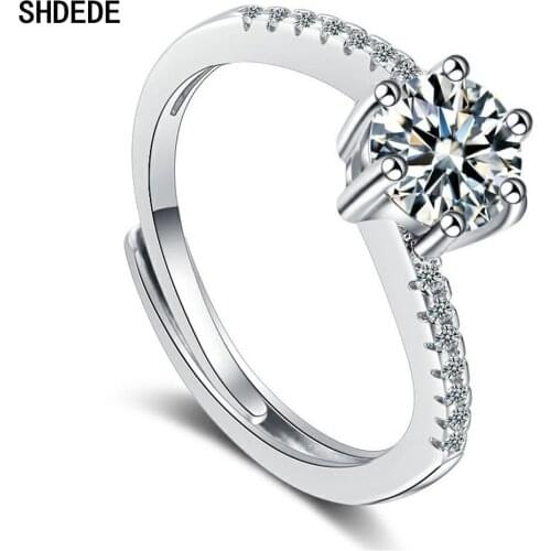 SHDEDE Proposal Finger Rings For Girl Embellished With Crystals From Swarovski Wholesale Fashion Jewelry Gift -X378