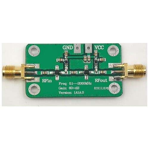 Radio Frequency Broadband Amplifier Low Noise Amplifier LNA (0.1-2000MHz Gain 64dB)