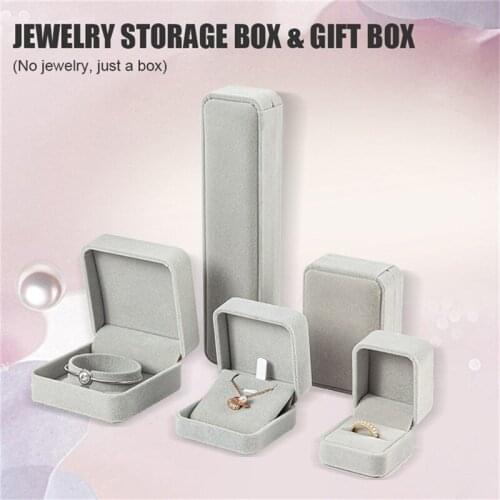 Jewelry Box Packaging Bags For Women & Men Beads Rings Earrings Bracelets Necklaces Boxes Velvet Display Packaging Jewelry Gift