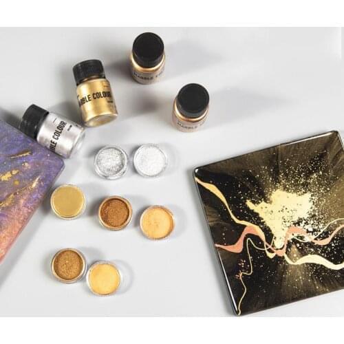 Resin Pigment Shimmer Metallic Color Pigment UV Epoxy Colorant Pearl Pigment Dye Resin Colour Jewelry Making