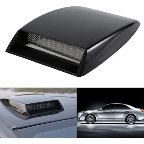 Universal Car Decorative Air Flow Intake Scoop ABS Grille Mesh Bonnet Vent Cover Hood Sticker Car Styling Black Universal