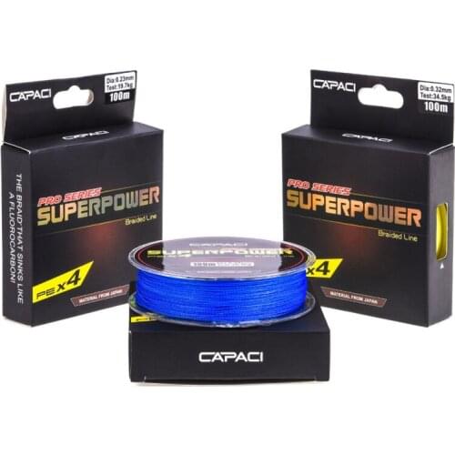 High Quality 4 Strands PE Braided Strong Fishing Line 100M Multifilament Fishing Line Use for Lake and Ocean Fishing Accessories