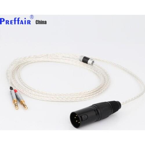 XLR Balanced 8 Core Headphone Earphone Cable For Denon AH-D600 D7100 Hifiman Sundara Ananda HE1000se HE6se he400i he400se Arya