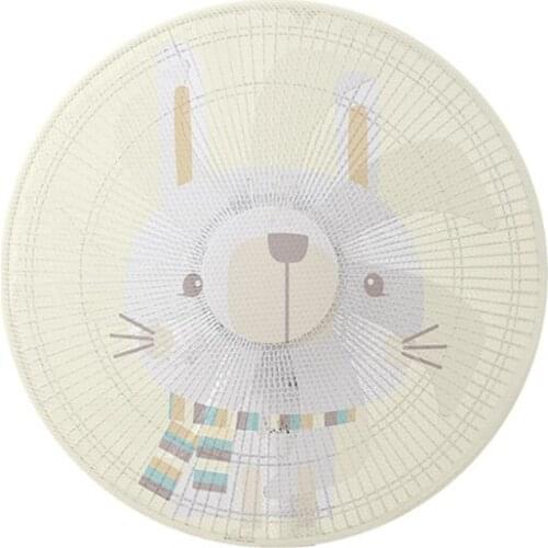 Cartoon Safety Mesh Fan Cover 16"/18" Fan Dust Cover Kid Finger Protector Fan