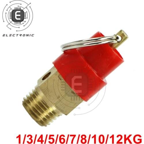 1/4" 1/3/4/5/6/7/8/10/12Kg BSP Pull to Release Air Compressor Safety Valve Pressure Relief Valve