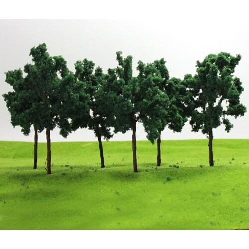 10PCS Iron wire Model Trees O N 11cm model railroad trees 11054 terrarium miniatures model building kits 1:43-1:300 tree