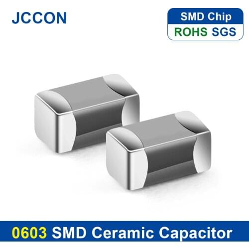 100Pcs 0603 SMD Chip Multilayer Ceramic Capacitor 0.5pF - 22uF 10pF 22pF 100pF 1nF 10nF 15nF 100nF 0.1uF 1uF 2.2uF 4.7uF 10uF