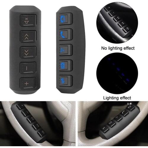 2PCS DVD Multifunction Backlight GPS Easy Install Remote Control Universal Wireless Interior Trim Car Steering Wheel Button