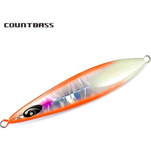 200g 7oz Countbass Jigging Lures, Z Slow Jigs, Deep Fall Lead Jigs Saltwater Metal Fishing Lures