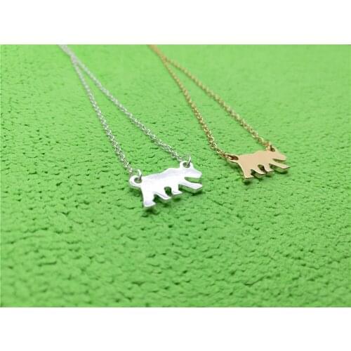 30PCS Tiny Crawling Sea Polar Bear Necklaces Animal Thin Bruin Necklace USA Forest California State Cali Bear Necklaces