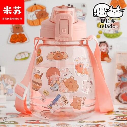 Lovers Dating Daily Cute Girl Water Cup Thermos Cup Phone Handbook Sticker Handbook Waterproof Sticker Sticker Pack