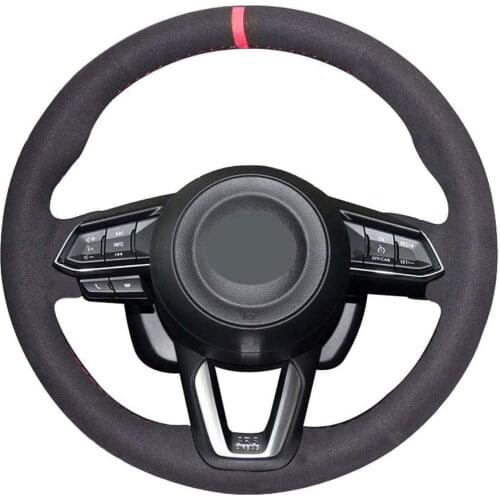 DIY Car Steering Wheel Cover Fit for Mazda 3 Mazda 6 Mazda CX-5 CX-3 Mazda CX-9 Interior Accessories
