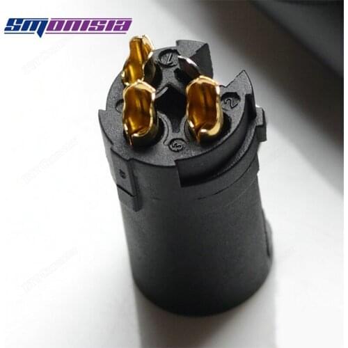 10pcs-1000pcs XLR Female Connector 3Holes Inside Thread Microphone Copper Pins For Ji Cheng Socket