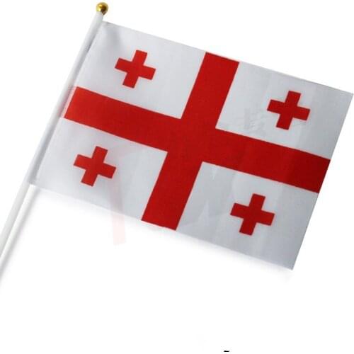 14 * 21 cm Georgia hand signal waving flag small banner flags