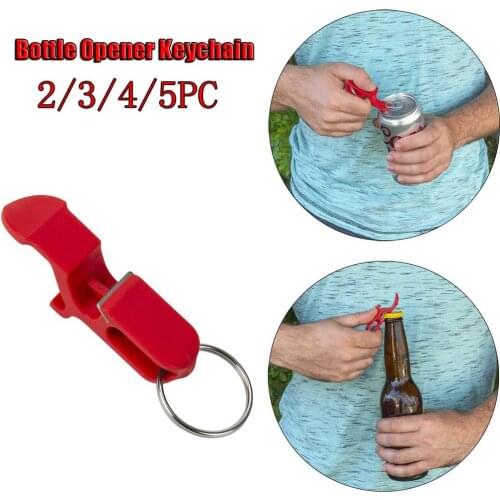 Multi-function Bottle Opener Key Ring Chain Keyring Keychain Metal Beer Bar Tool Claw Kitchen Tool cover opener
