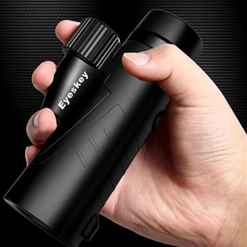 Eyeskey 8x42 Monocular Telescope Optics Monocular Waterproof Sights for Camping Manual Focus Travel Bak4 Prism