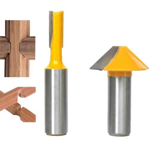 2 pc 1/2" SH Window grill Muntin/Mullion Cutter Router Bit Set woodworking cutter Tenon Cutter for Woodworking Tools