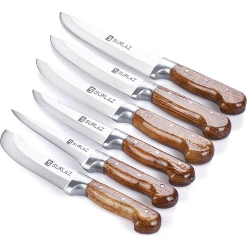 Stainless Steel Professional Knife Set Sharp Handmade Knives Стальные ножи для шеф-повара в подарочной коробке Кливер для ре