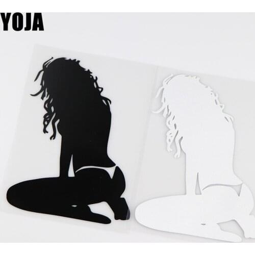 YOJA 11.8X16.1CM Sexy Beauty Fashion Vinyl Decals Scratch Cover Bumper Decoration Car Sticker ZT4-0067