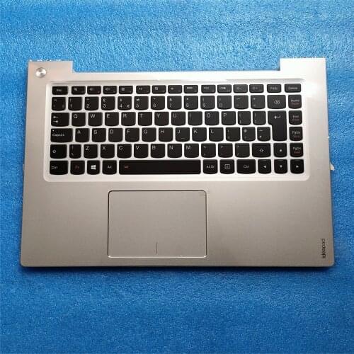 New/Orig UK Backlit keyboard for Lenovo IdeaPad U430P U430 Palmrest Top Cover Upper Case with Touchpad