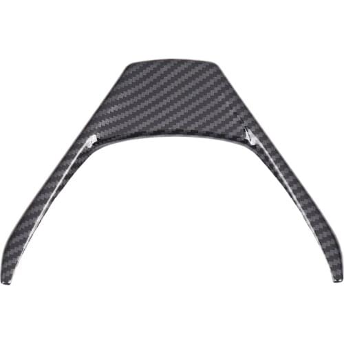 Carbon Fiber Steering Wheel Cover Interior Steering Wheel Frame Trim for Toyota RAV4 2014-2018