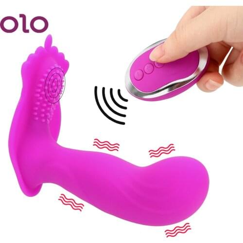 OLO Dual Motor Wearable Vibrator Wireless Remote Control Clitoris Stimulator Vaginal Massage Invisible Sex Toy for Women
