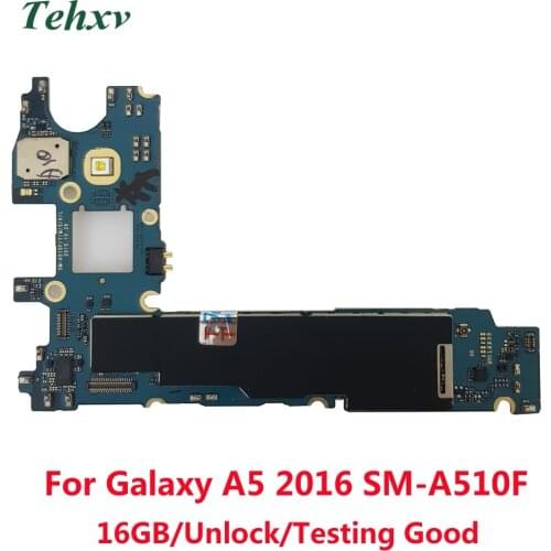 Tehxv Motherboard For Samsung Galaxy A510F A5 2016 16GB Unlocked Mainboard Unlock