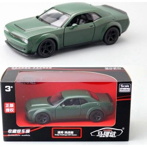 RMZ City/1:36 Scale/Diecast Toy Car Model/Dodge Challenger SRT Demon/Diecast Metal Pull Back Model/Collection/Gift For Kid/Box