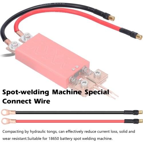 Spot Welding Pen Spot-welding Machine Special Connect Wire 18650 Battery with 6.5mm Gold Plated Banana Plugs