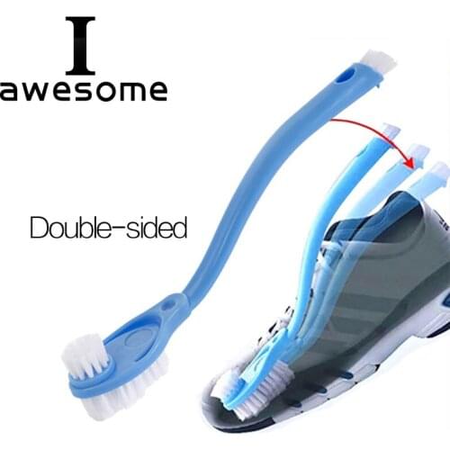 New Double long handle shoe brush cleaner cleaning brushes Washing Practical Portable Shoes Brush cleaning tools Sneakers Shoe