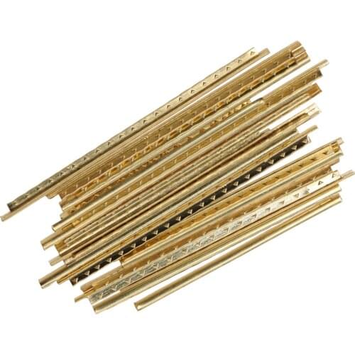 Tooyful High Quality 20Pcs Fret Wire 4.8cm Golden Guitar Fretwire Accessory Fit for Professional Acoustic Electric Band Guitar