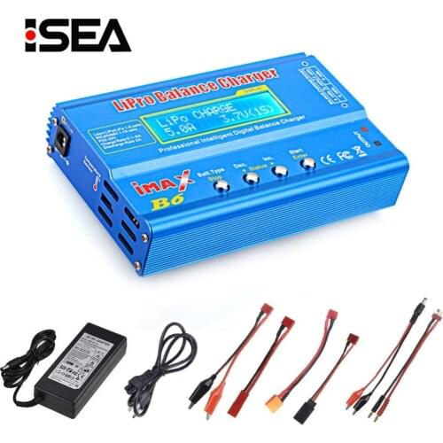 IMAX B6 80W 15V 6A RC Balance Charger Discharger Lipo NiMh Li-ion Ni-Cd Battery Charger With AC Power Adapter HTRC