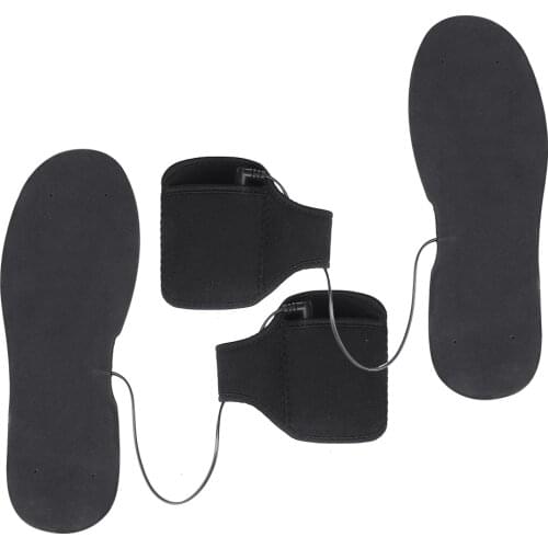 1 Pair Winter Keep Warm Heated Insole Foot Cuttable Carbon Fiber Boot Insoles Battery Powered Men Womens Shoes Pads Accessories