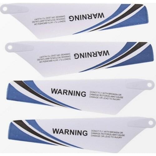 4pcs as Showing Blue Main Blades Propellers Props 2A+2B Syma S107 S107G For R/C Mini Helicopter Rc Spare Parts