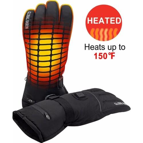 7.4V Winter Warm Heated Gloves Man Woman for Outdoor Activity Hiking Skating Motorcycle Smart Rechargeable Battery Heated Gloves