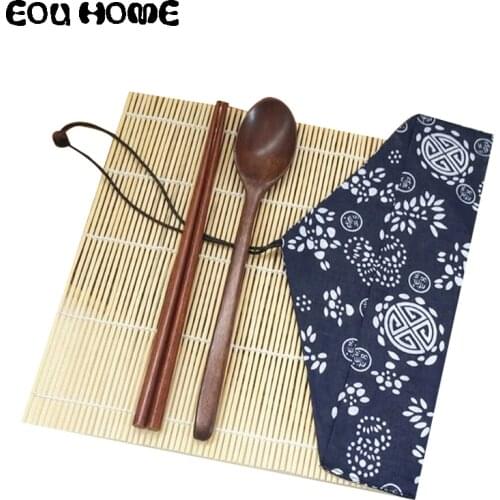 4Pcs/Set Bamboo Sushi Tools Sets Making Kit Non-stick Sushi Rolling Roller Spoon Chopsticks DIY Sushi Mat Onigiri Rice Roller