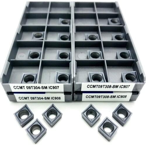 CCMT09T304 CCMT09T308 SM High Precision Metal Turning Tool Carbide Insert CNC Machine Parts Tokarnyy Rotatable Cutter Head