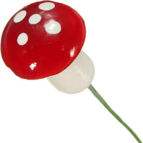 Artificial Mini Mushroom Simulation Plant Micro Landscape Potted Plant Decoration Crafts Garden Terrarium Resin KI