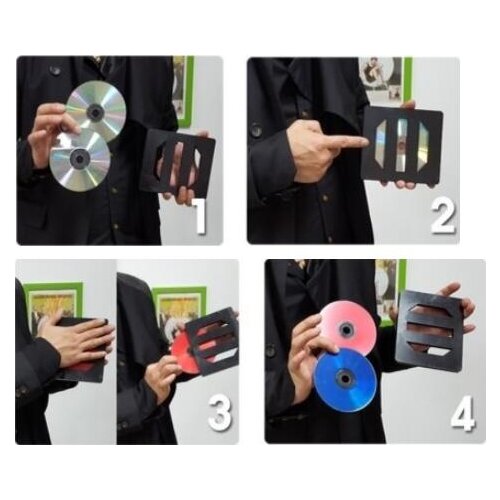 Color Changing and Vanishing CD Stage Magic Tricks Gimmick Fun Close Magic Props,Illusions,Joke,Interactive Magia Toys