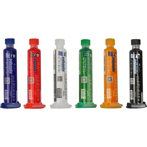 Mechanic Green Oil UV Solder Mask Ink for PCB BGA Paint Prevent Corrosive Insulating Protect Soldering Paste Red/Blue Flux Oil
