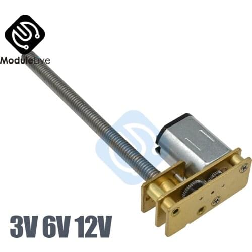 GA1024-N20-M4*55 DC 3V 6V 12V 100 150 200 300 400 600RPM Micro Speed Gear Motor Reduction Gear Motors With Metal Gearbox Wheel