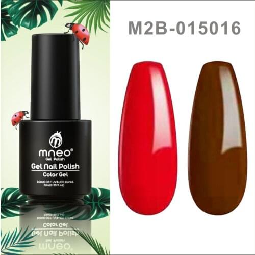 Gel Polish Set 2 PCs Semi Permanent Varnish Red Brown Shades Manicure Varnishes Nail UV Art Soak Off Base Top Coat Gel Lacquer