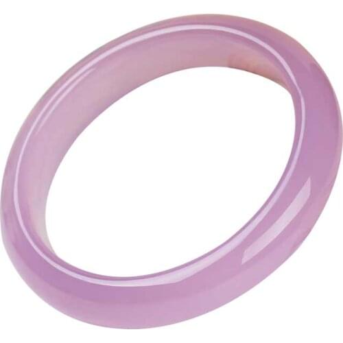 Giving A Certificate Natural Agate Jade Chalcedony Bracelet Natural Pink 56-62mm Imperial concubine Bracelet Jewelry