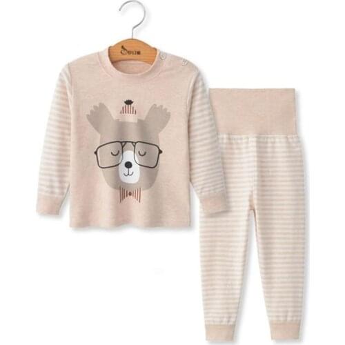 Jumping Meters New Arrival Pyjamas For Autumn Winter Boys Girls Bear Hot Selling Night Clothes 2 Pcs Sleepwear Sets Kids Suits