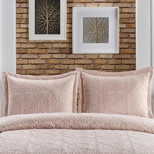 My blanket Cemre Coffee Double Personality Microfiber Quilting Bed Cover Air-Proof Washable And Ironed Turkish Made Special Sewing Fabric