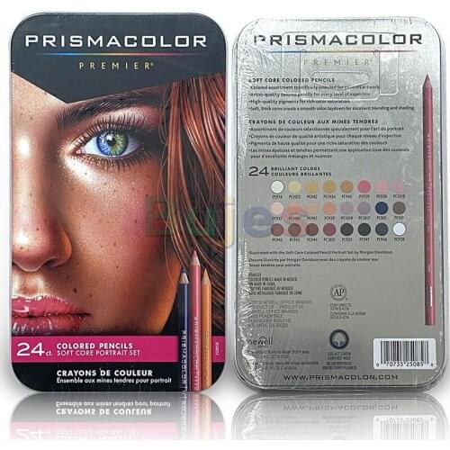 Prismacolor Oil Color Pencil,Portrait 24Color Skin Color Painting Oily Color Pencil,Drawing Pencil,Artist Quality,Art Supplies