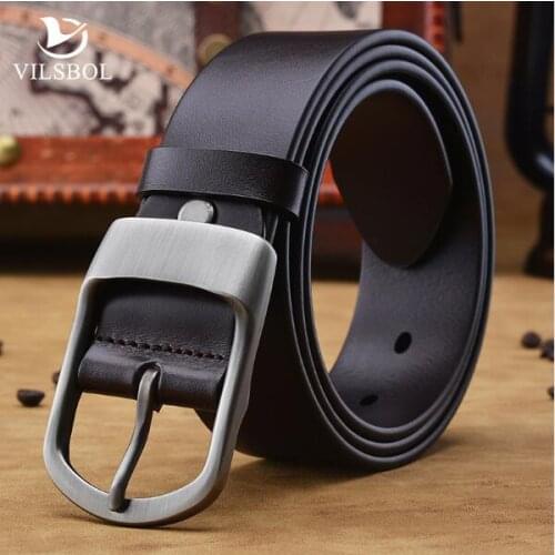 Casual designer belt men high quality punk luxury 100% real cowhide full grain genuine leather vintage 3.5cm masculine soft belt